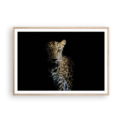 Plagát v ráme zo svetlého duba - Temná krása - 100x70 cm