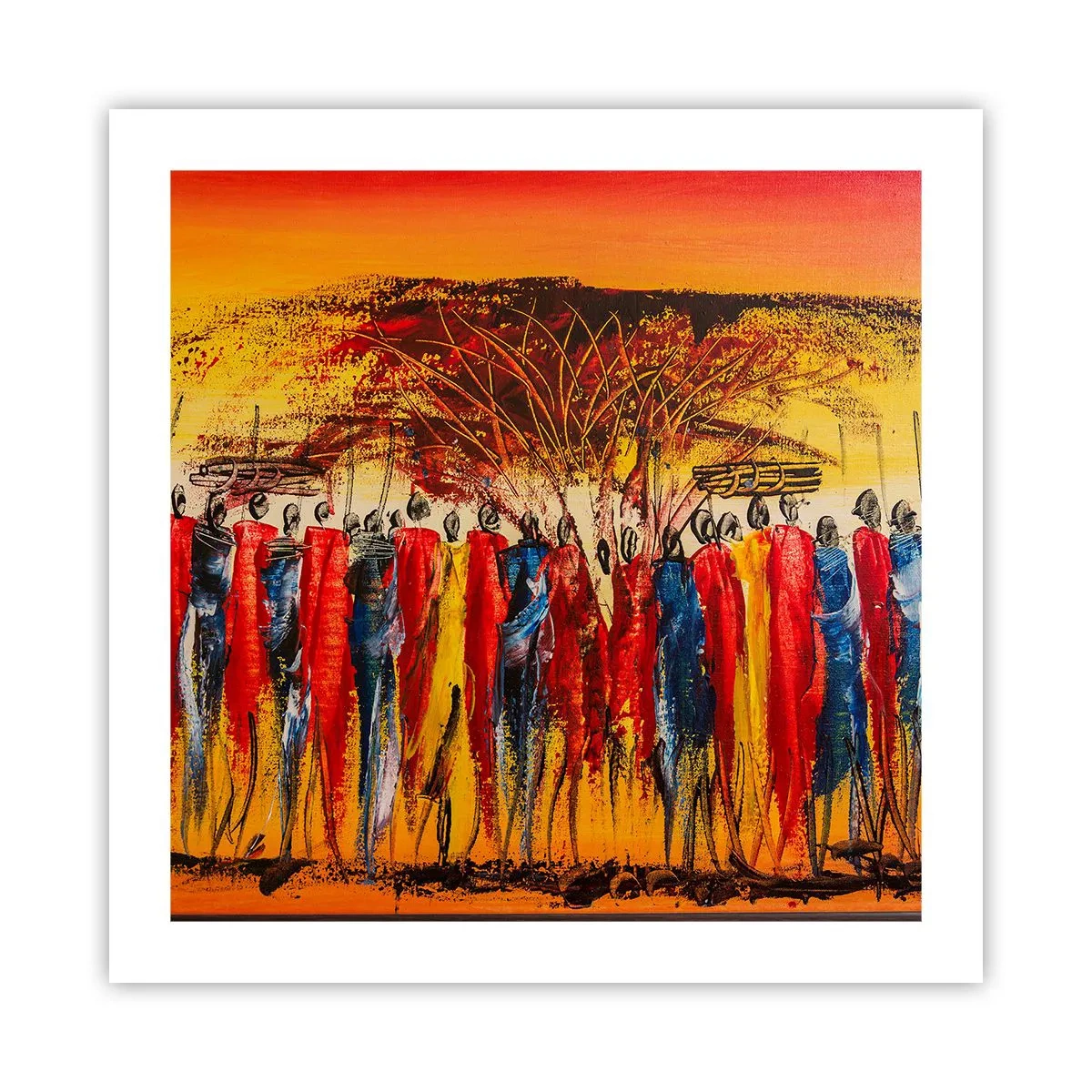 Plagát - Tam, tam, tam, tam idú - 50x50 cm