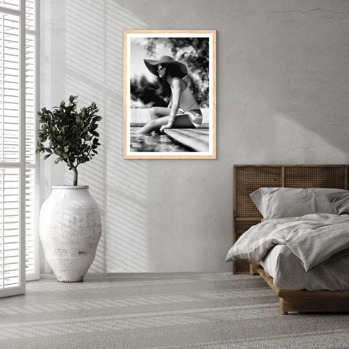 Plagát v ráme zo svetlého duba - Letný sen - 61x91 cm