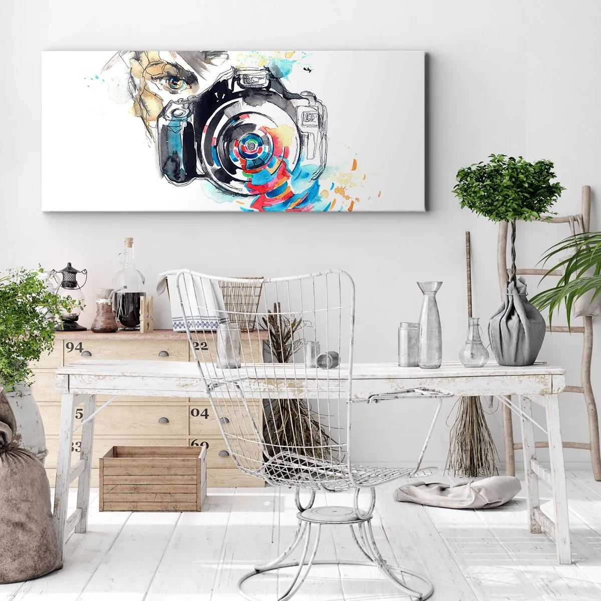 Obraz na plátne - Okom objektívu - 100x40 cm