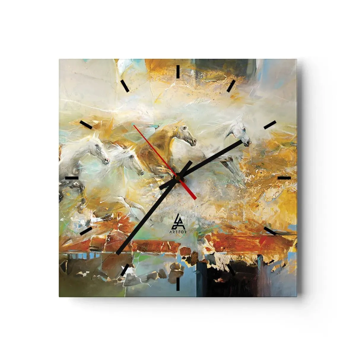 Nástenné hodiny - Cvála svetlom - 40x40 cm