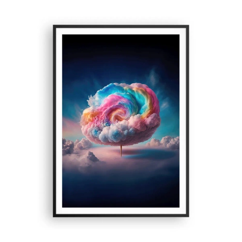 Plagát v čiernom ráme - Sen o zábavnom parku - 70x100 cm