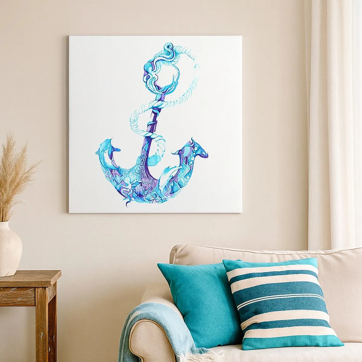 Obraz na plátne - Dôverníčka tajomstiev mora - 30x30 cm