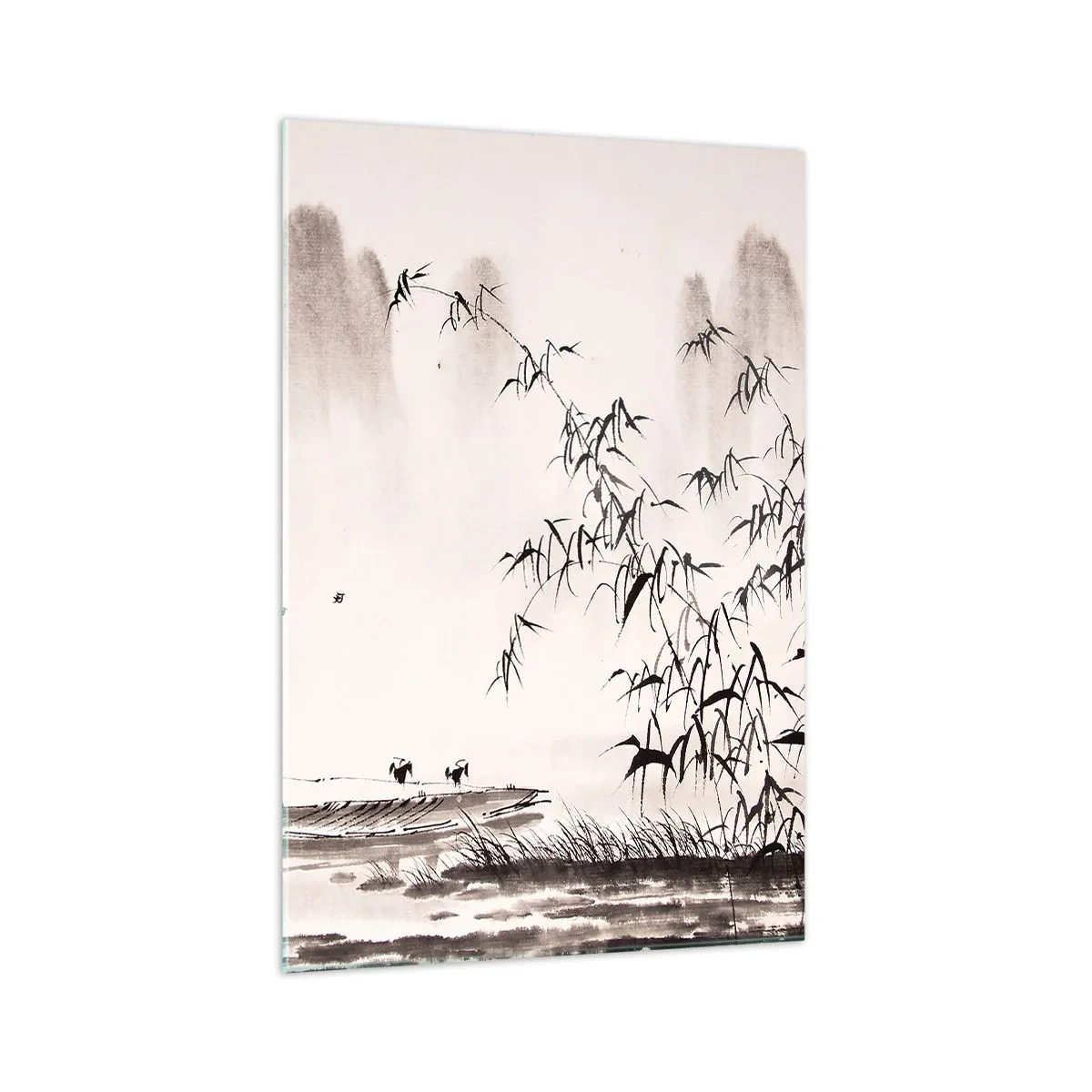 Obraz na skle - Pokoj ryžových polí - 70x100 cm