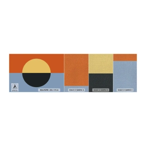 Vzorka fototapety Premium Canvas - Kompozícia tepla a chladu - Abstrakcia, Kus, Grafika - 100x30 cm