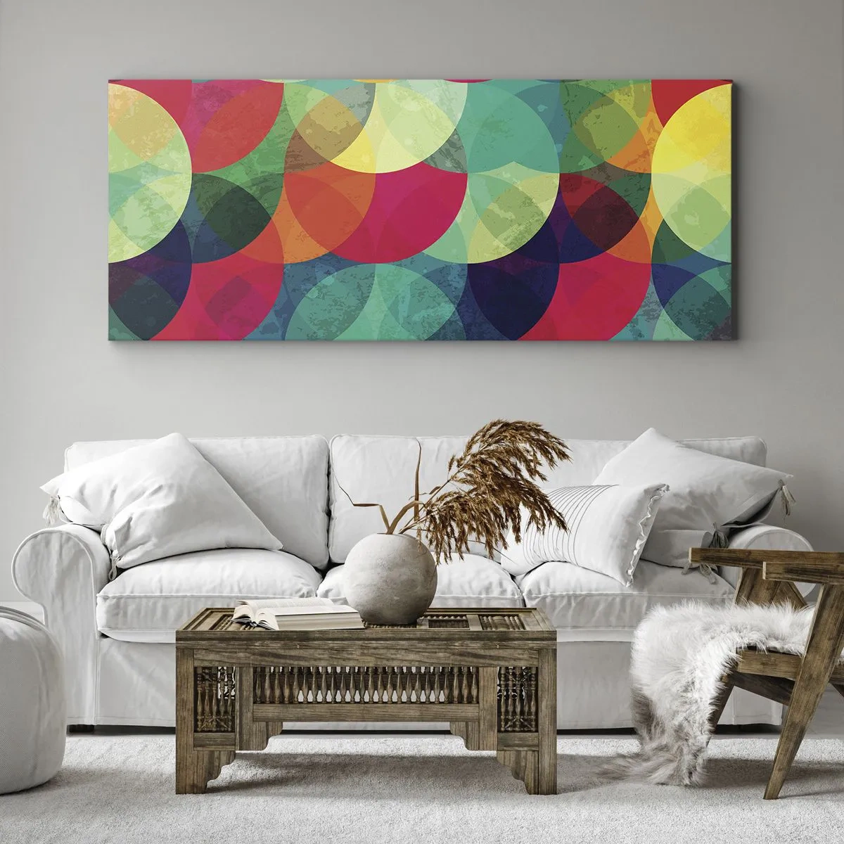 Obraz na plátne - Vstúpiť do dúhy - 160x50 cm