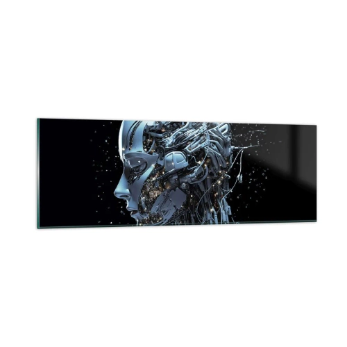 Obraz na skle - Technológia je žena - 90x30 cm