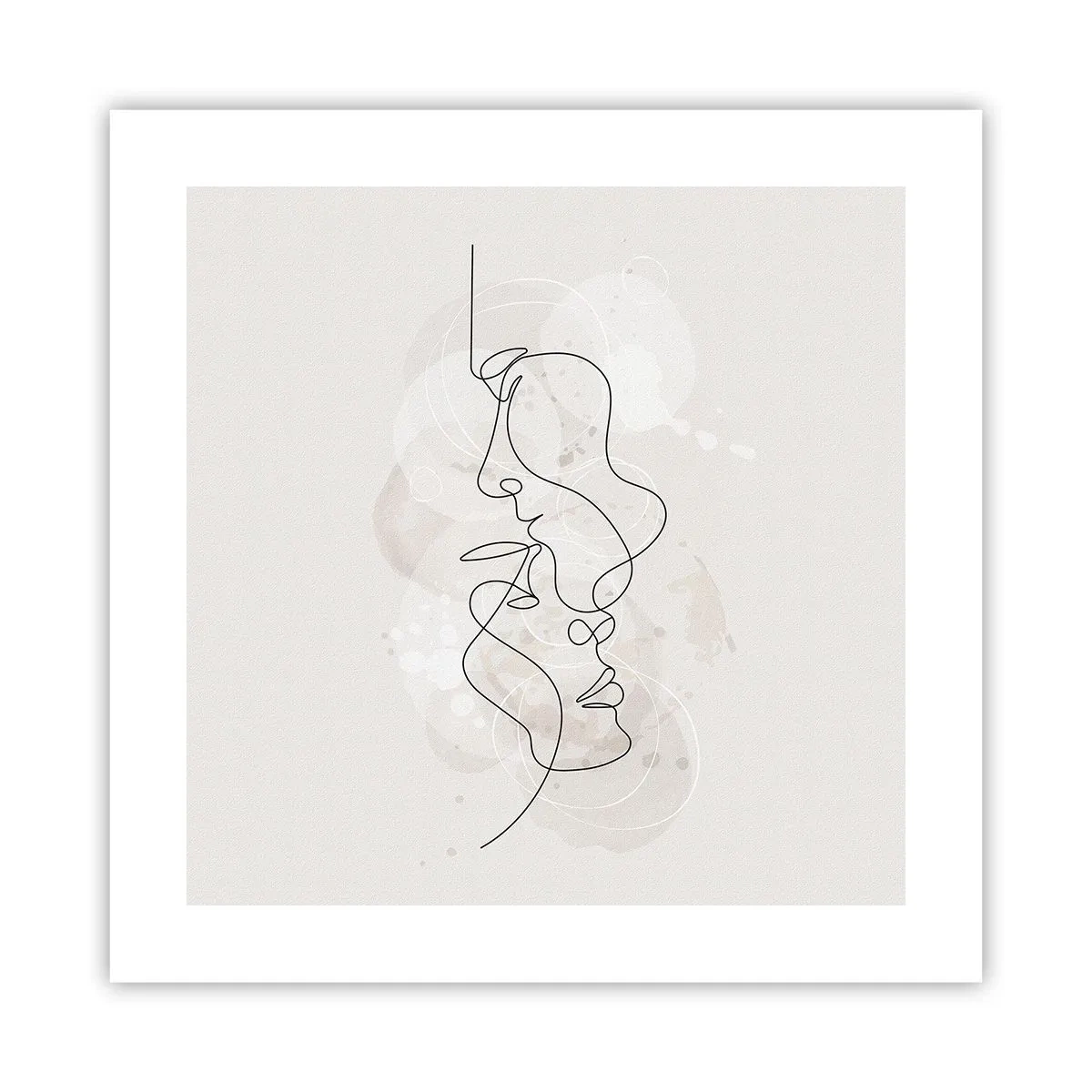 Plagát - Zamotaní v objatí - 40x40 cm