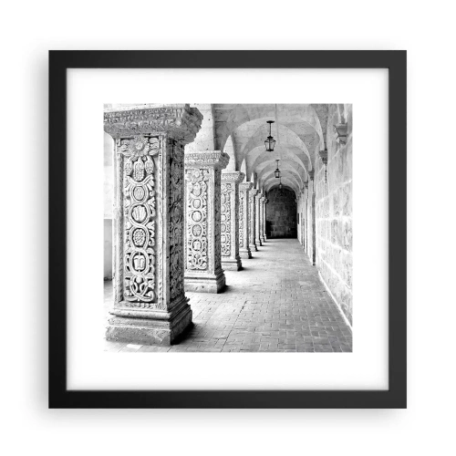 Plagát v čiernom ráme - Kam…? - 30x30 cm