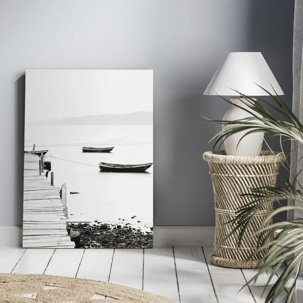 Obraz na plátne - Pri tichej a čistej vode - 55x100 cm
