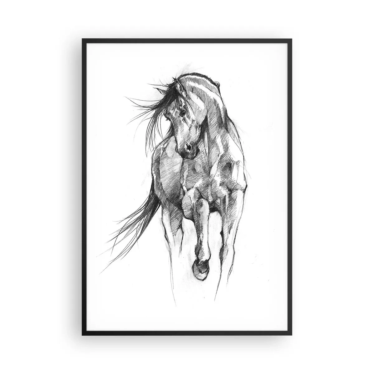 Plagát v čiernom ráme - V ladnom kluse - 70x100 cm