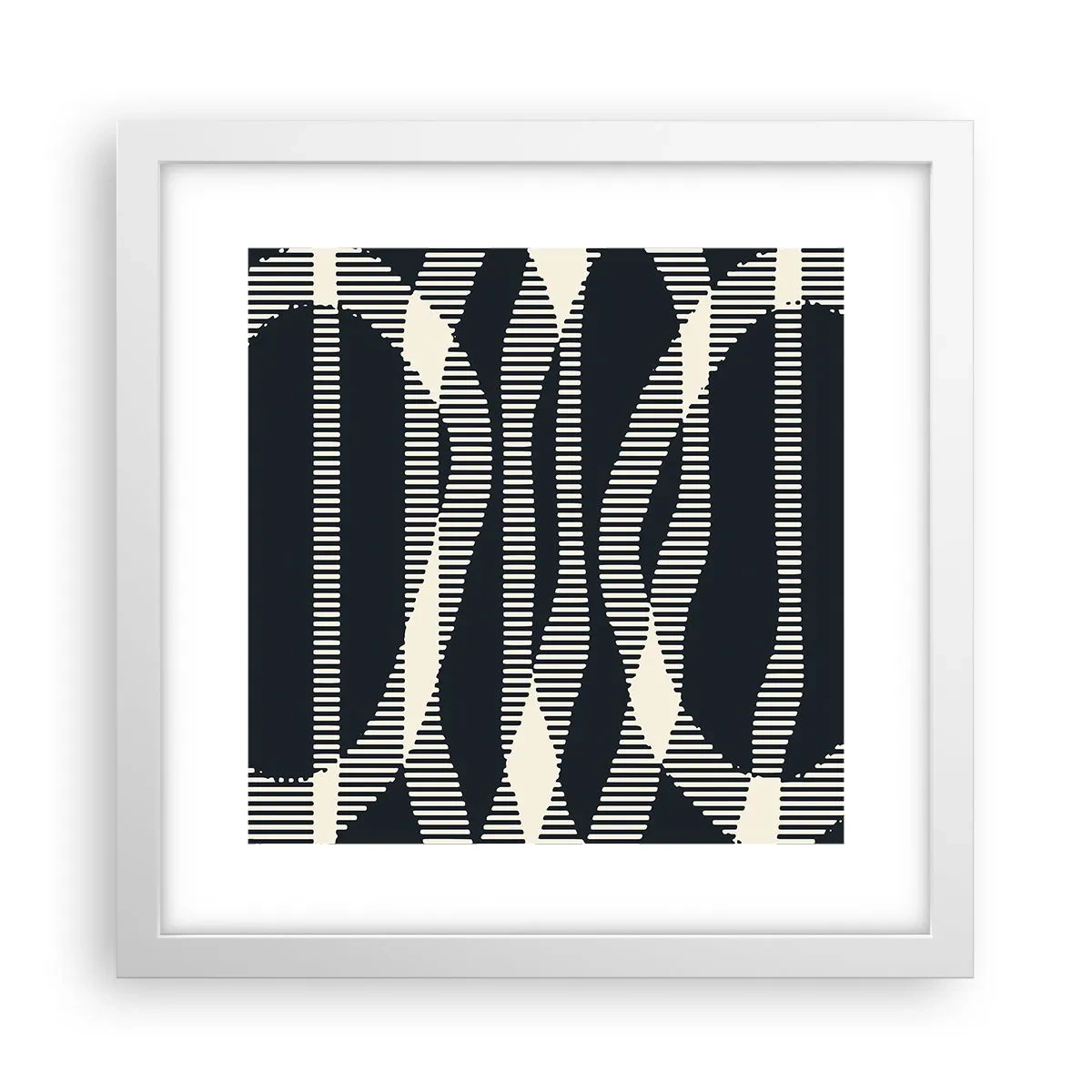 Plagát v bielom ráme - Pokus o prelomenie temnoty - 30x30 cm