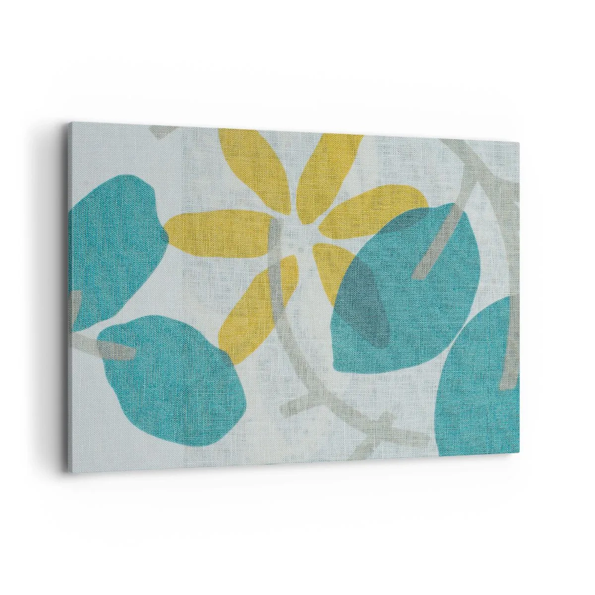 Obraz na plátne - Medzi azúrovými listami - 100x70 cm