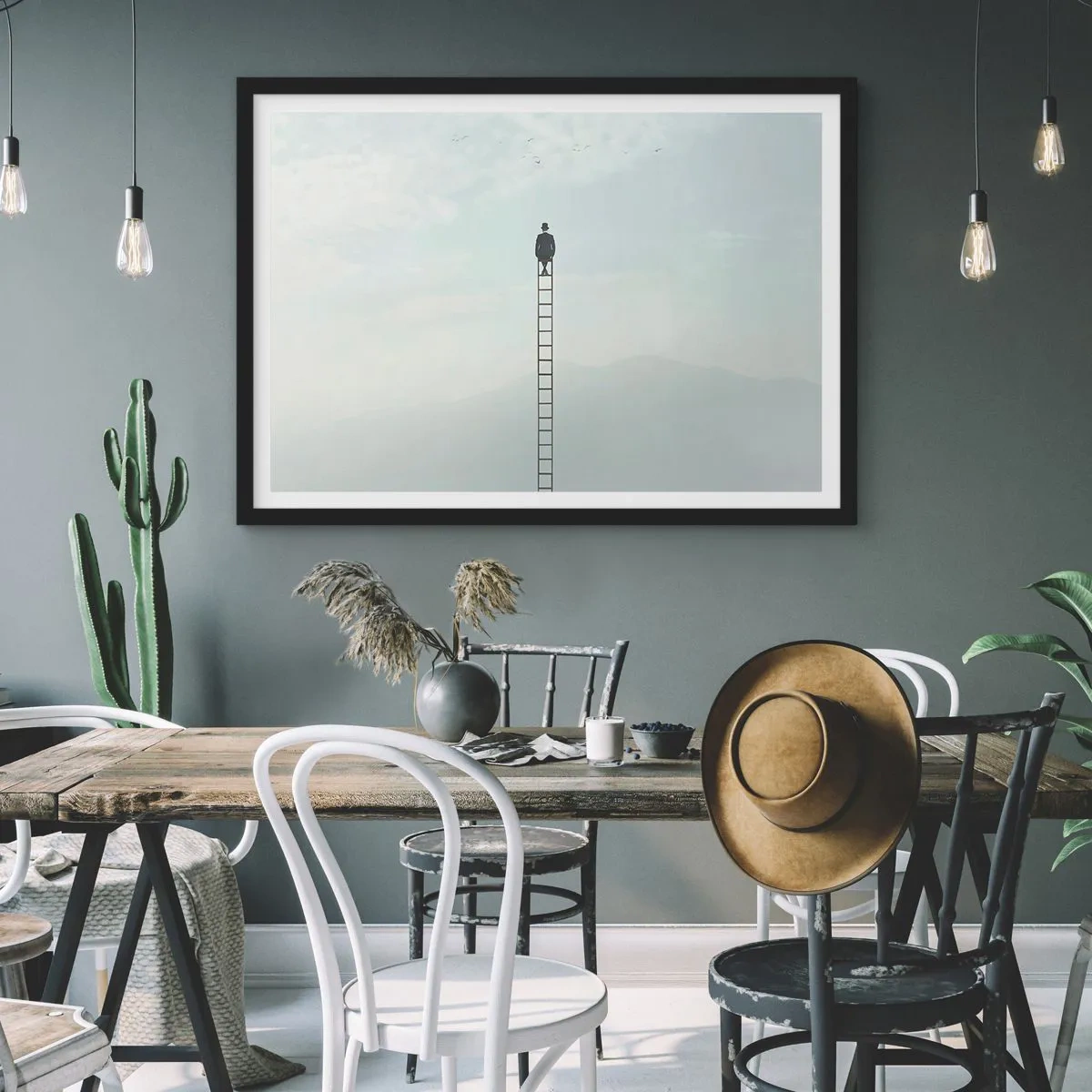 Plagát v čiernom ráme - Povzniesť sa nad to - 70x50 cm