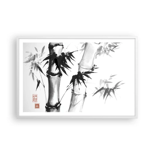 Plagát v bielom ráme - Blízky záber na orient - 91x61 cm