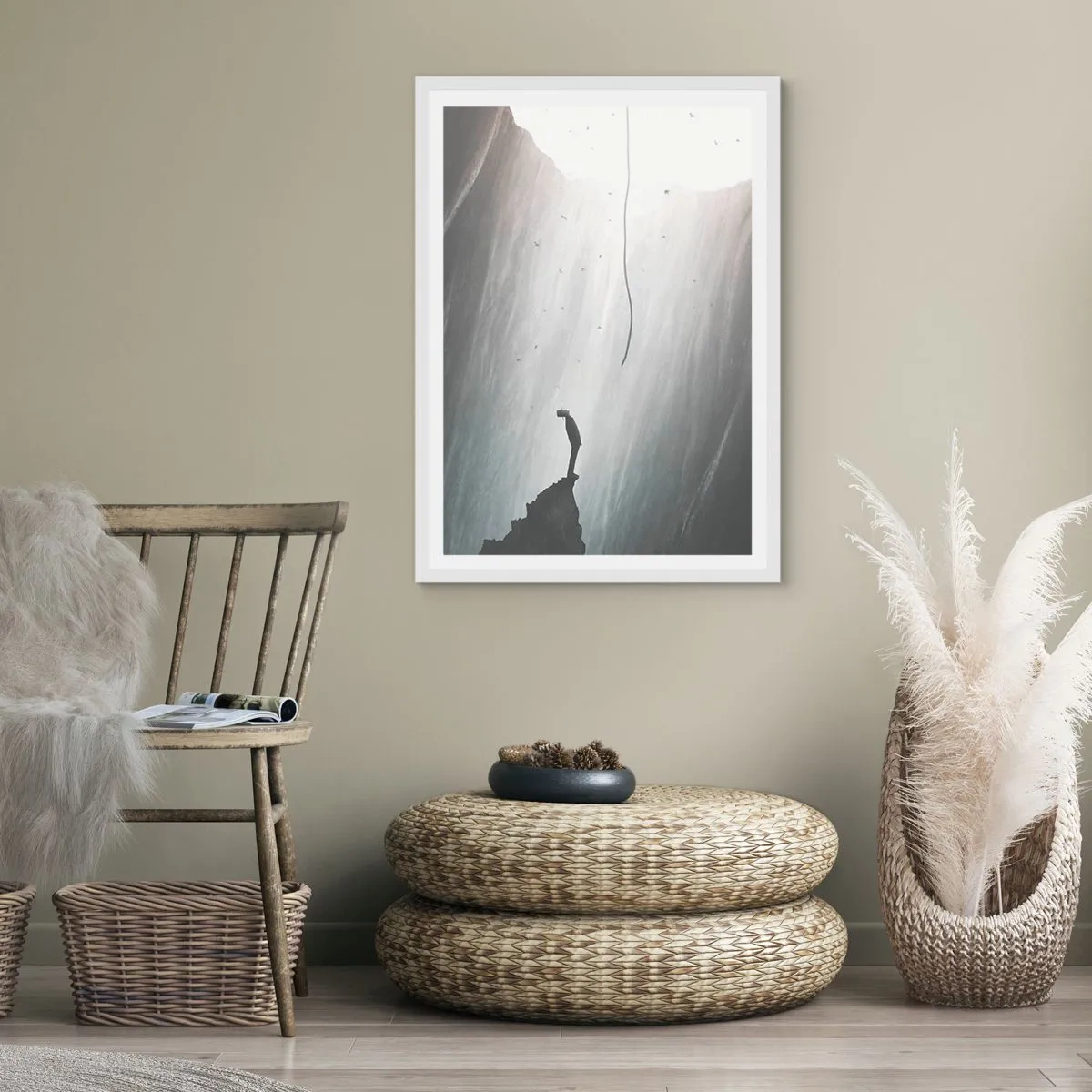 Plagát v bielom ráme - Vždy máte na výber - 50x70 cm