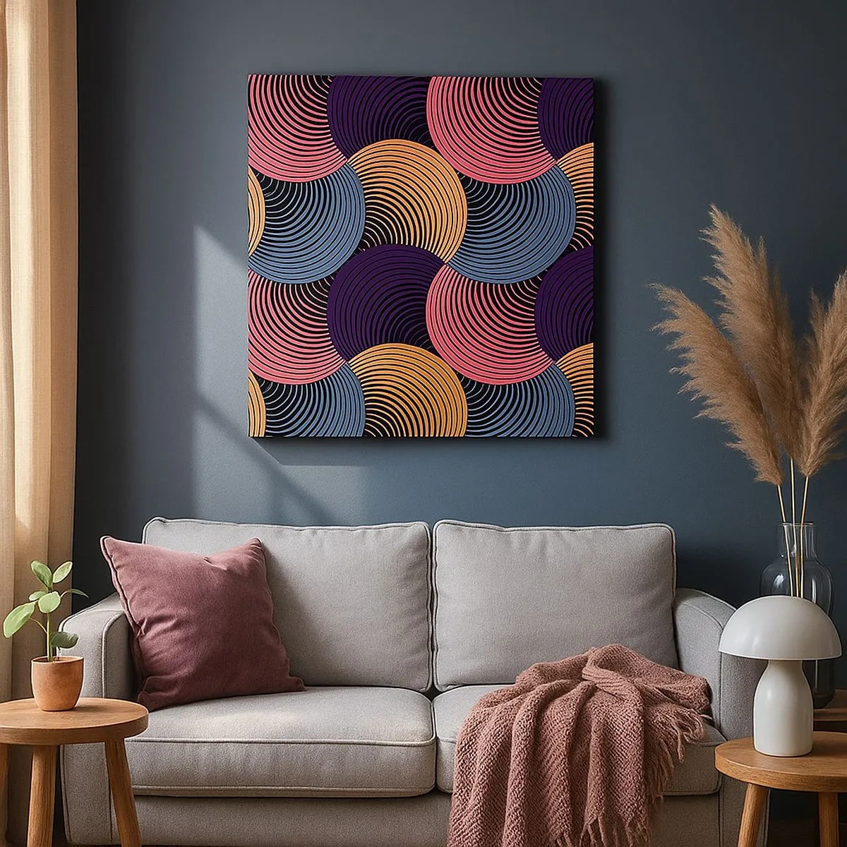 Obraz na plátne - V kruhovom rytme - 30x30 cm