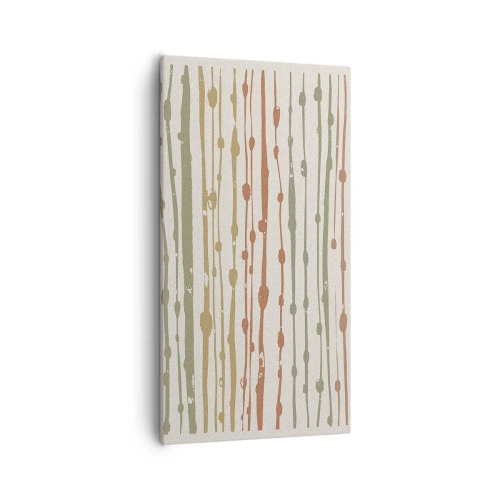 Obraz na plátne - Hudobný záznam farieb - 55x100 cm