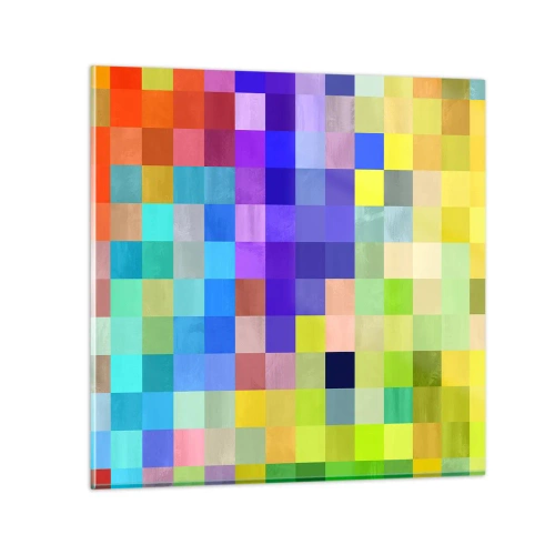 Obraz na skle - Každý iný, všetky rovné - 60x60 cm