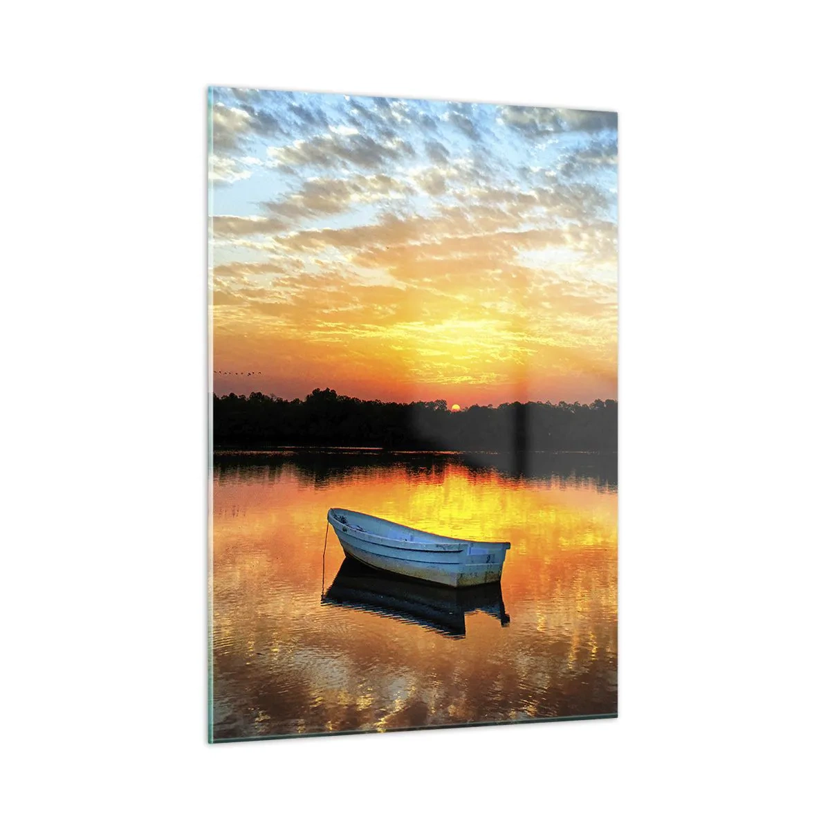 Obraz na skle - Pozri, počúvaj, medituj - 50x70 cm