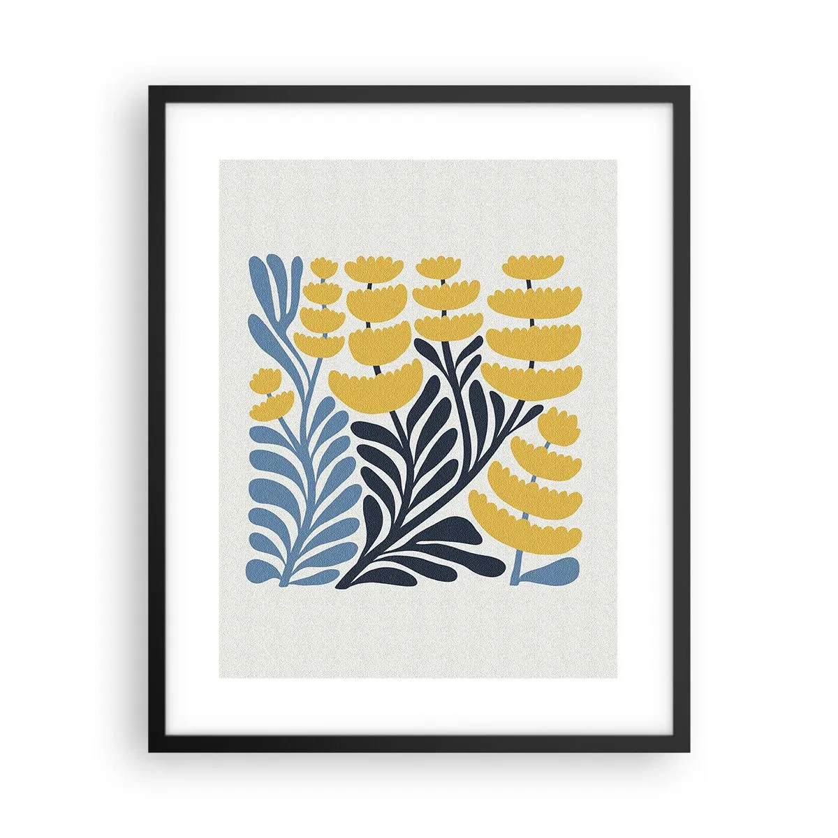 Plagát v čiernom ráme - Slnečný záhon - 40x50 cm