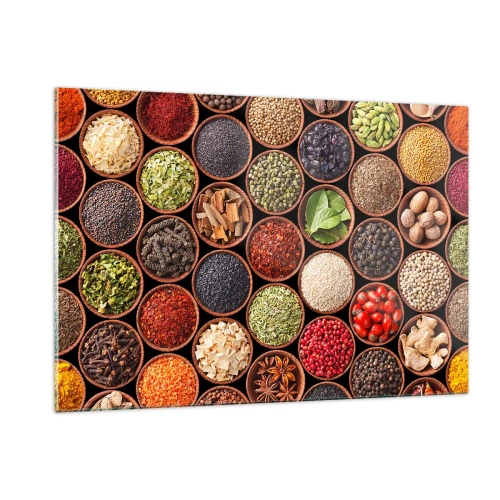 Obraz na skle - Všetky chute sveta - 120x80 cm