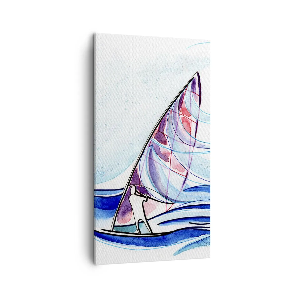 Obraz na plátne - S vetrom v rytme vĺn - 45x80 cm