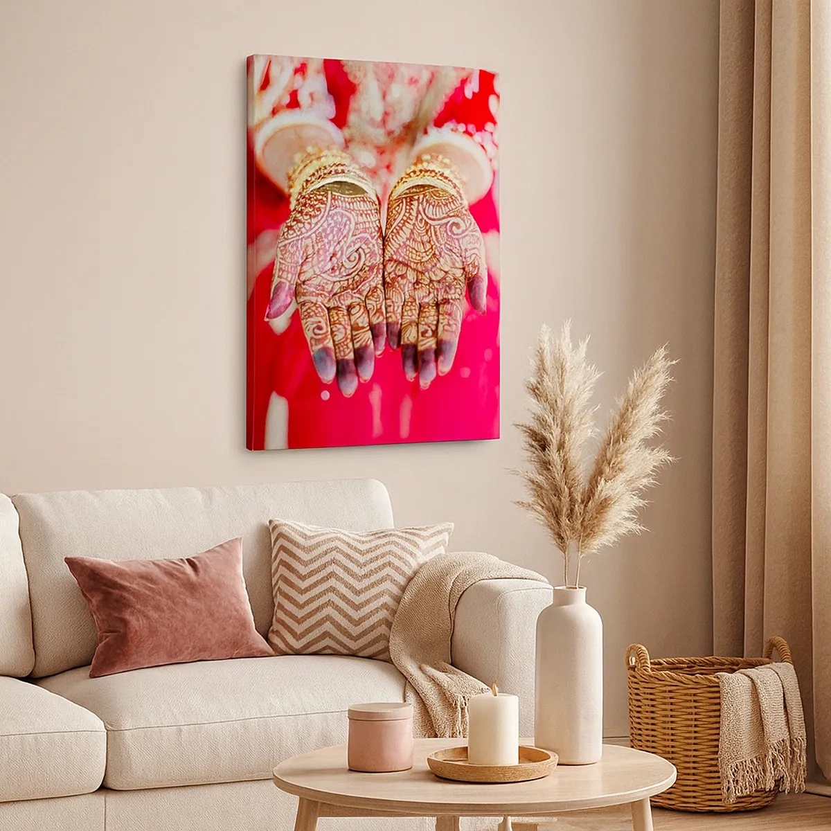 Obraz na plátne - Pripravená chytiť šťastie - 50x70 cm