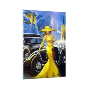 Obraz na skle - Nokturno pre husle a lásku - 70x100 cm
