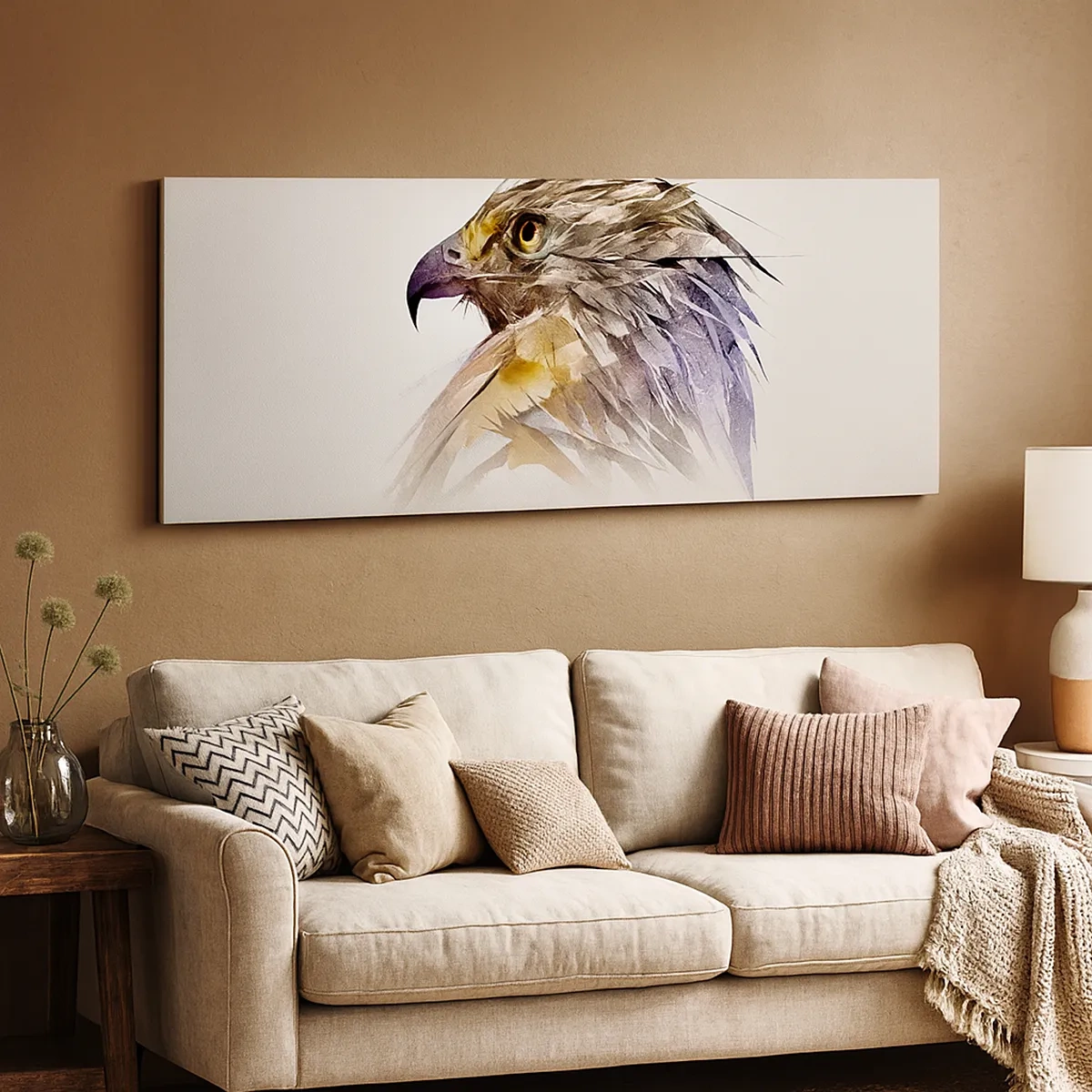 Obraz na plátne - Portrét bojovníka - 30x30 cm