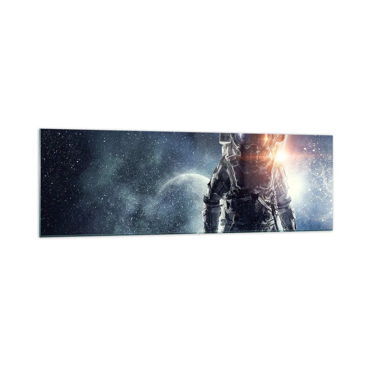 Obraz na skle - Vesmírne dobrodružstvo - 160x50 cm