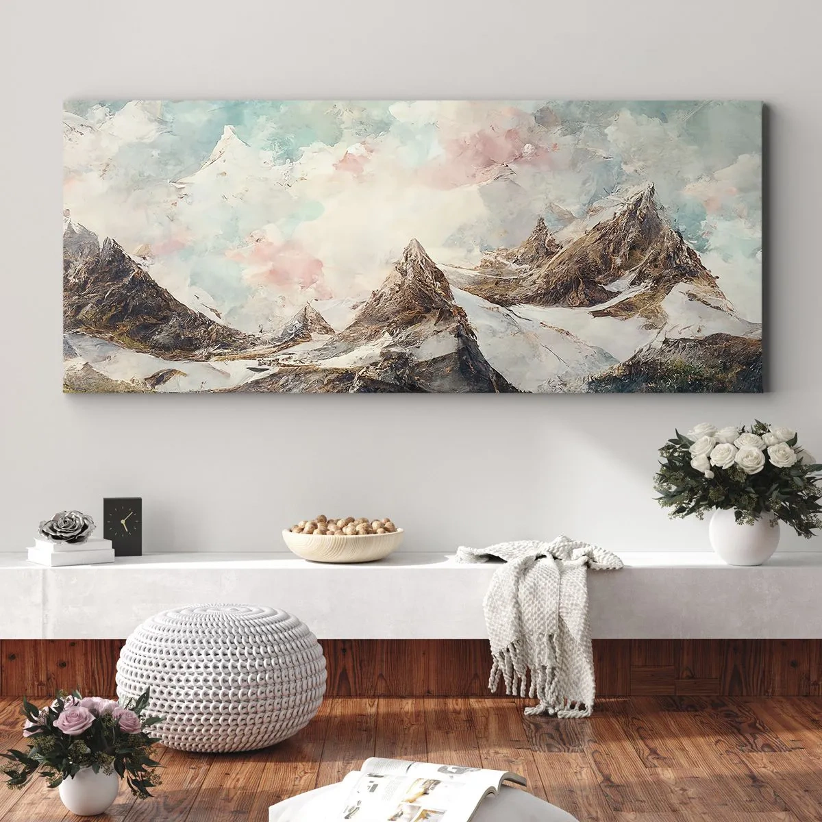 Obraz na plátne - Skalné čepele - 100x40 cm