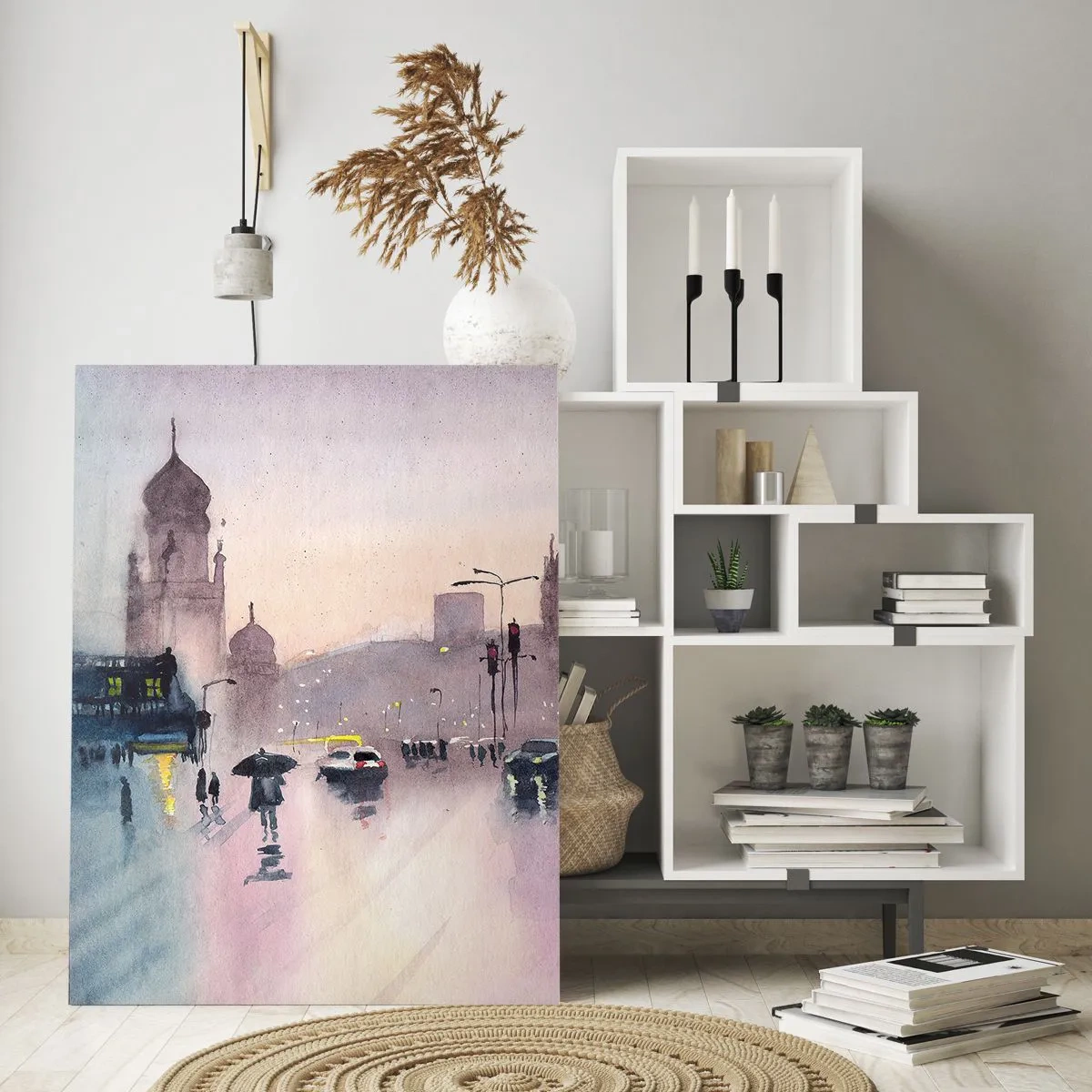 Obraz na skle - V daždivom opare - 50x70 cm