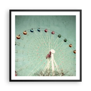 Plagát v čiernom ráme - Pozývame vás na zábavu - 60x60 cm