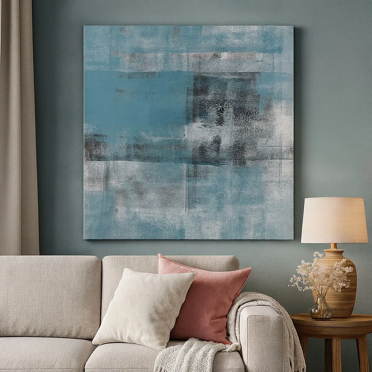 Obraz na plátne - Voda a vzduch - 30x30 cm