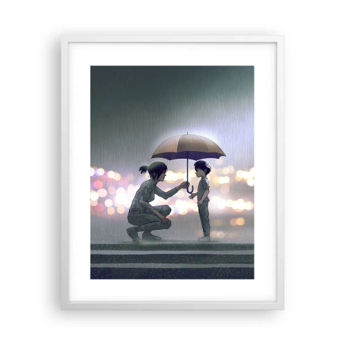 Plagát v bielom ráme - A všetko je v poriadku - 40x50 cm