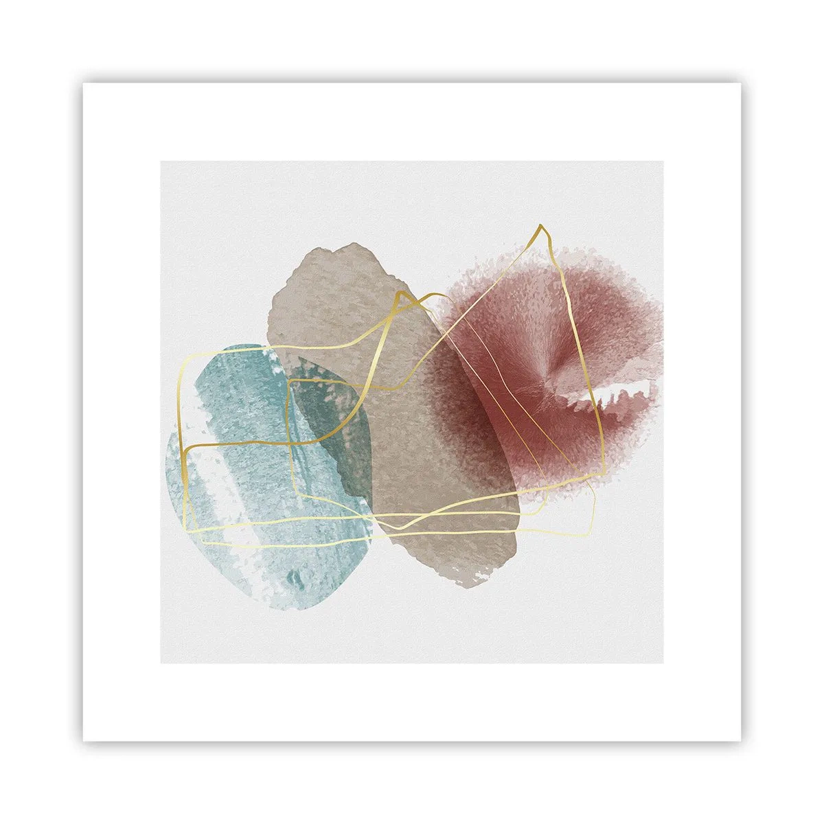 Plagát - Korálky priestoru - 30x30 cm