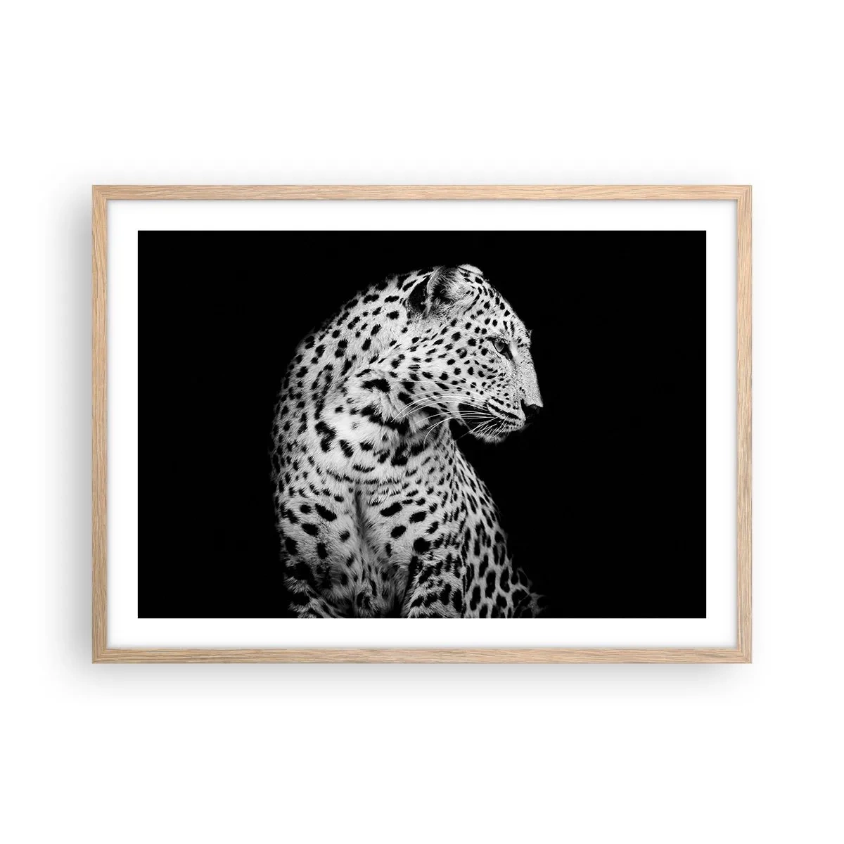 Plagát v ráme zo svetlého duba - Pravý profil perfektný! - 70x50 cm