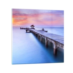 Obraz na skle - More pokoja až po horizont - 70x70 cm