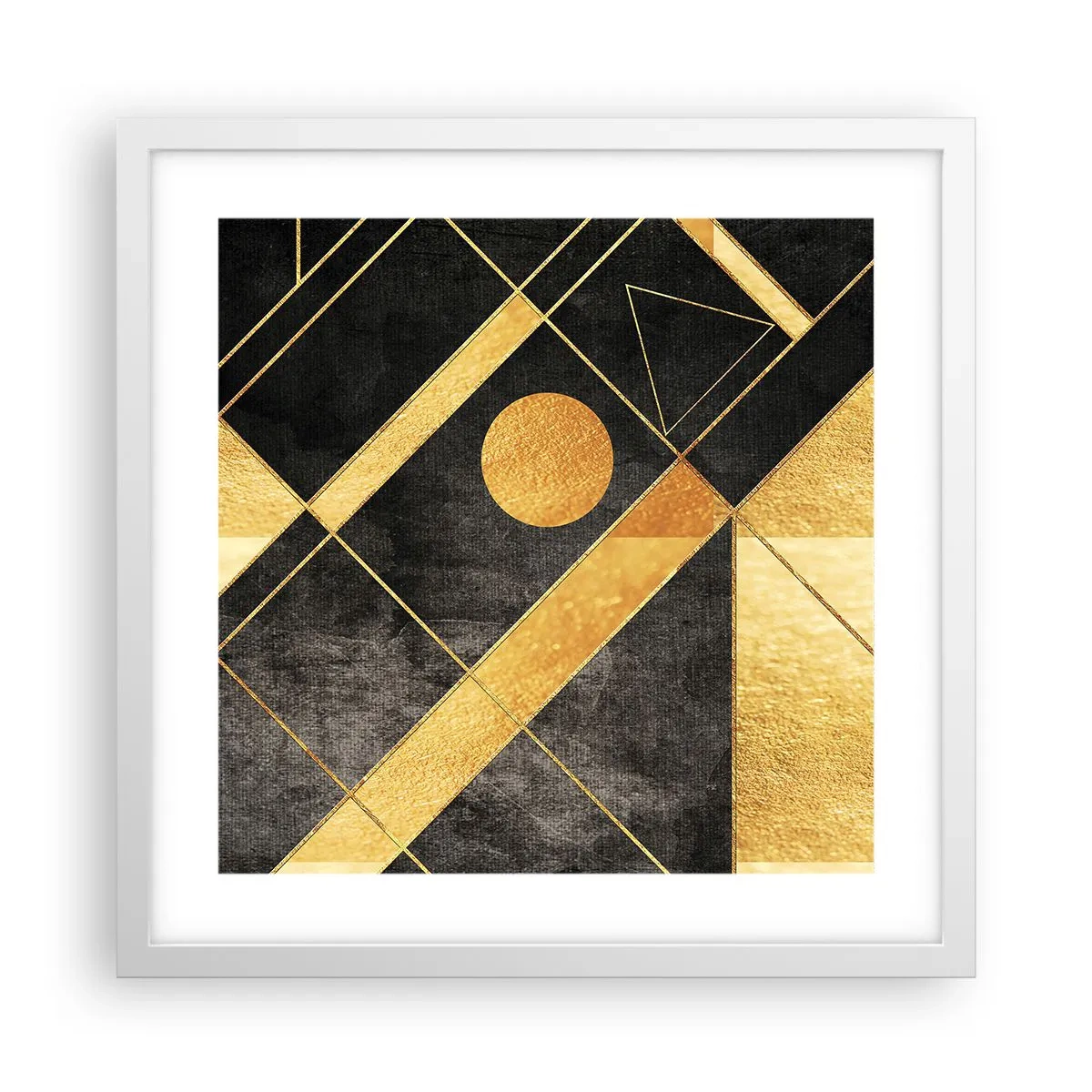 Plagát v bielom ráme - Slnko púšte - 40x40 cm