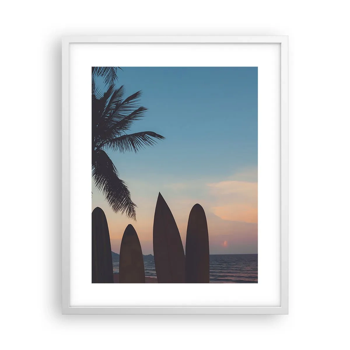 Plagát v bielom ráme - Zajtra bude tiež zábava - 40x50 cm