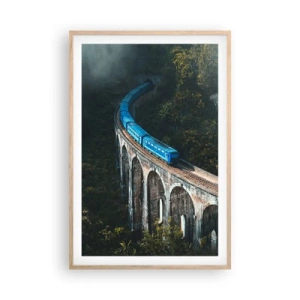 Plagát v ráme zo svetlého duba - Príťažlivosť prírody - 61x91 cm