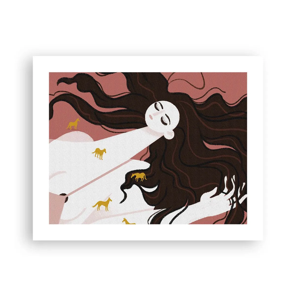 Plagát - Sen o zlatom koni - 50x40 cm