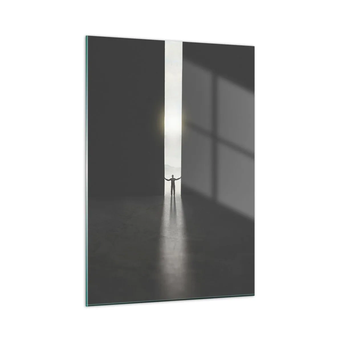 Obraz na skle - Krok k svetlej budúcnosti - 50x70 cm