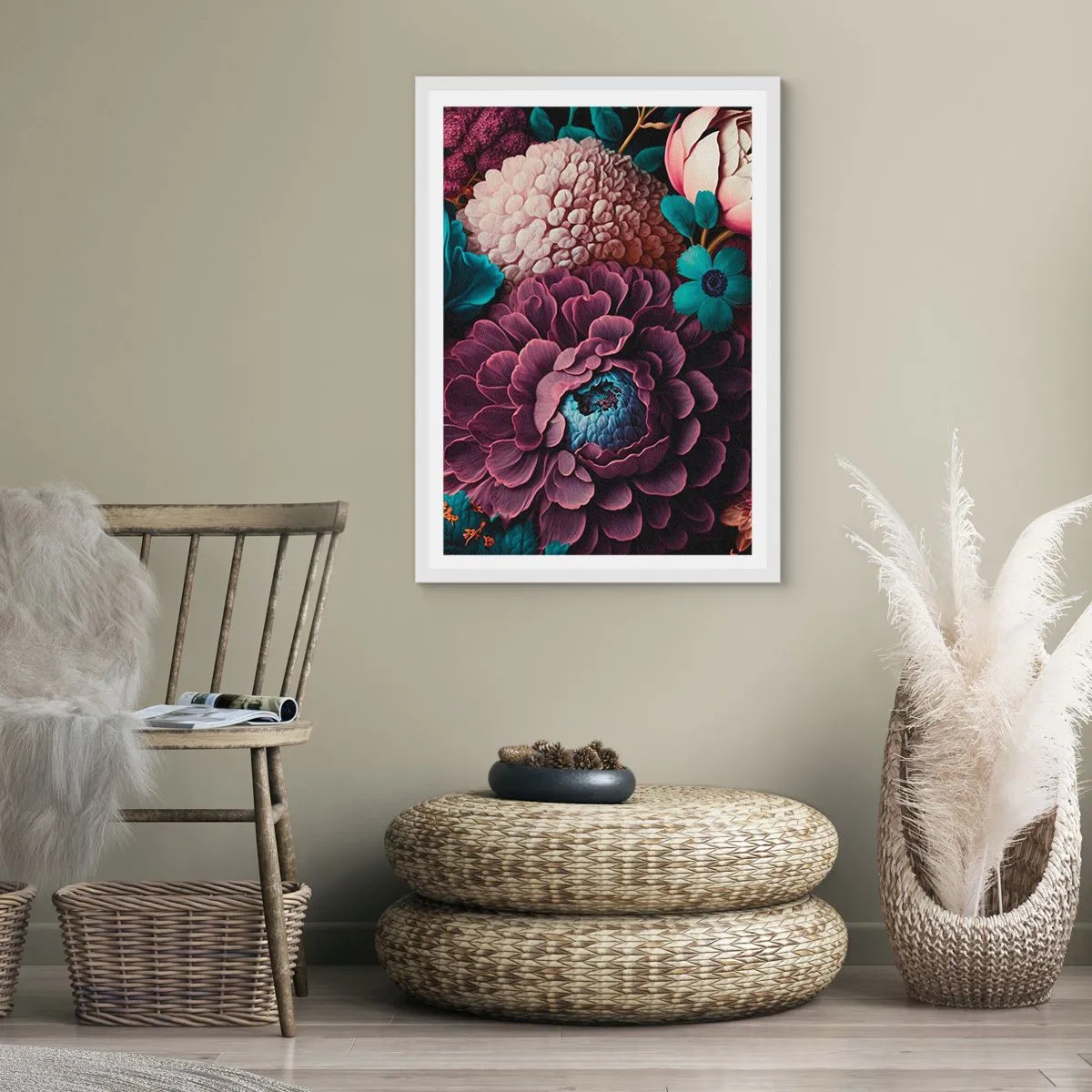 Plagát v bielom ráme - Úroda prírody - 70x100 cm