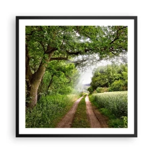 Plagát v čiernom ráme - Et in Arcadia ego - 60x60 cm