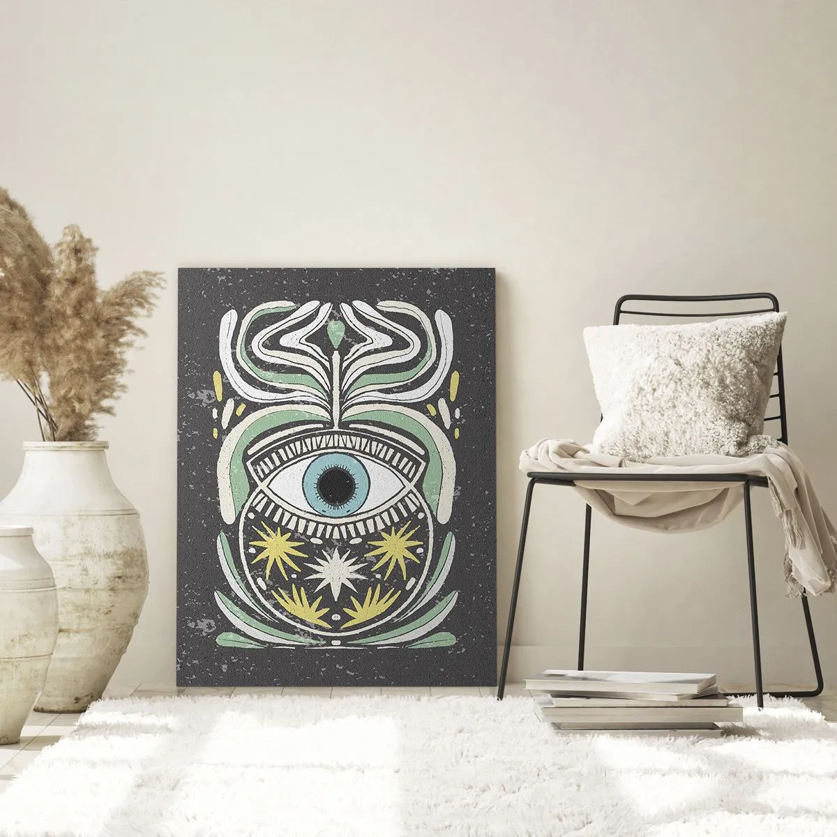 Obraz na skle - Kmeňové rituály - 50x70 cm