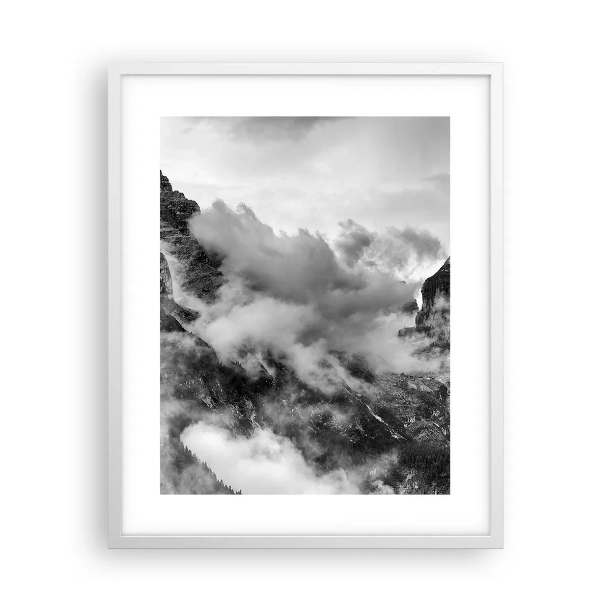 Plagát v bielom ráme - Krásne a kruté - 40x50 cm