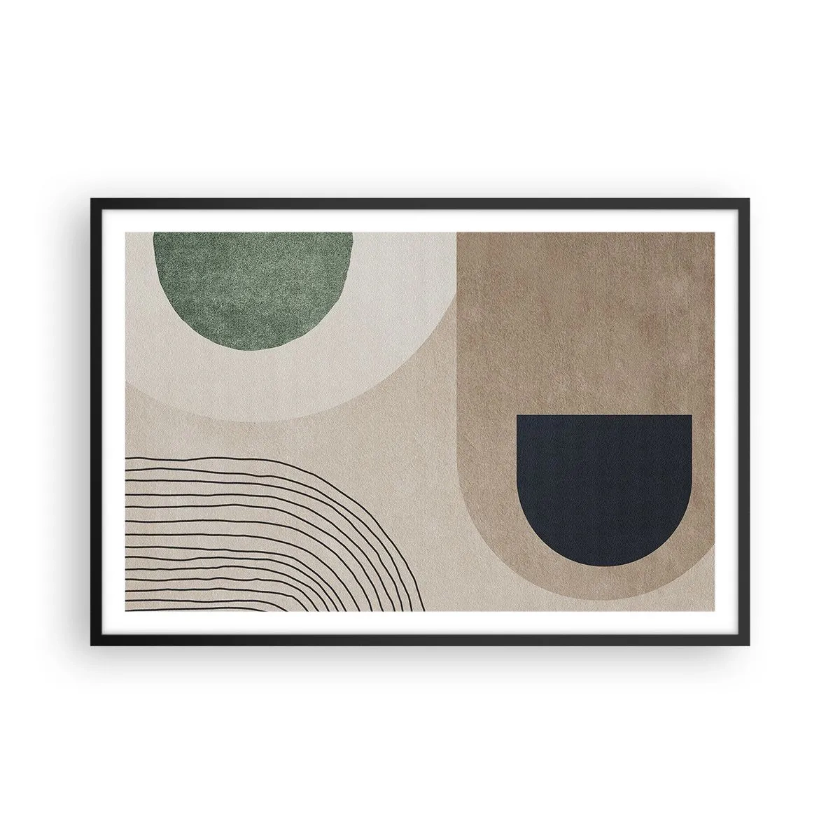 Plagát v čiernom ráme - Nežnosť oválu - 91x61 cm