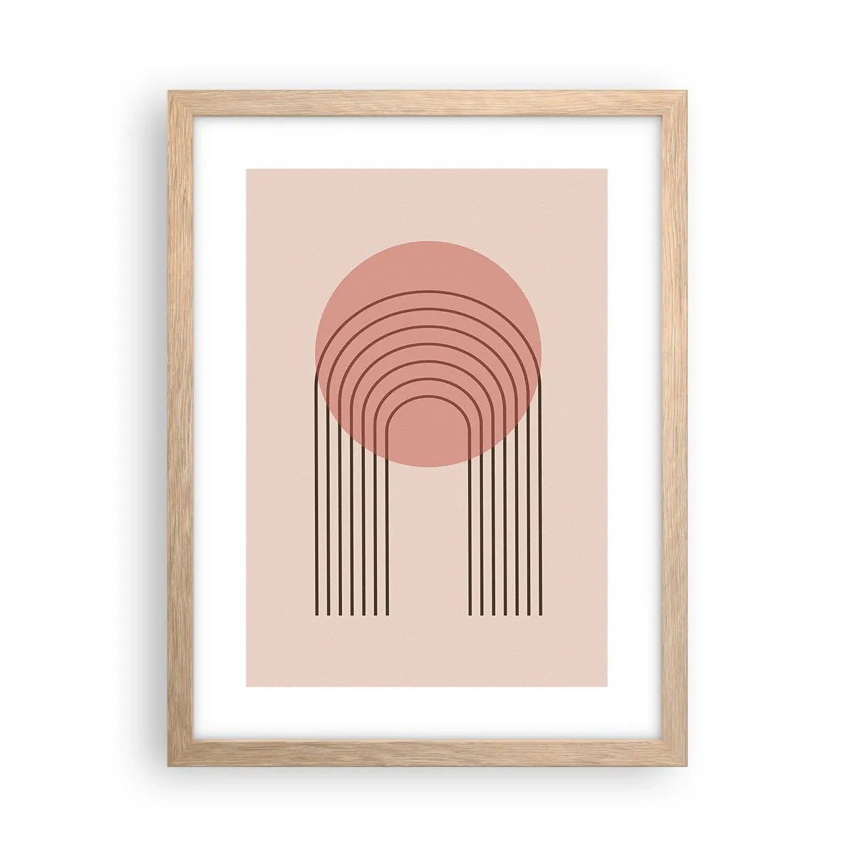 Plagát v ráme zo svetlého duba - Neodolateľná príťažlivosť - 30x40 cm